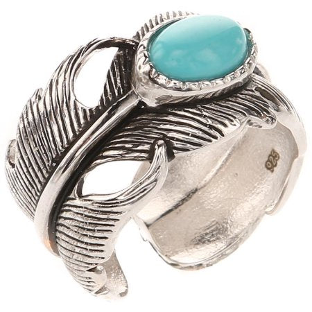 Montana Silversmith Turquoise Feather Ring