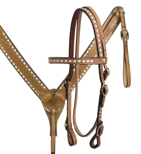 Buckstitch Head Stall, Reins & Breastcollar
