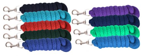 8' Braided Cotton Lead Rope with Heavy Duty Snap