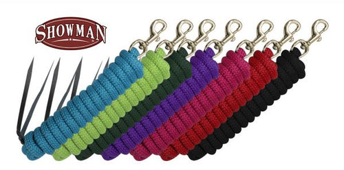 14' Training Lead Rope w/leather popper