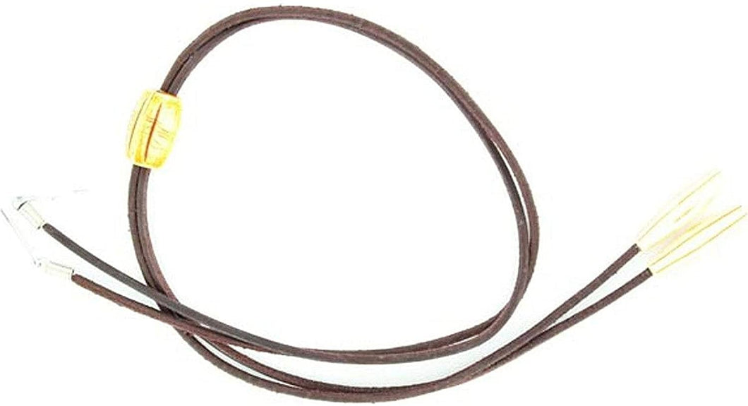 Leather Stampede String With Bone Tips