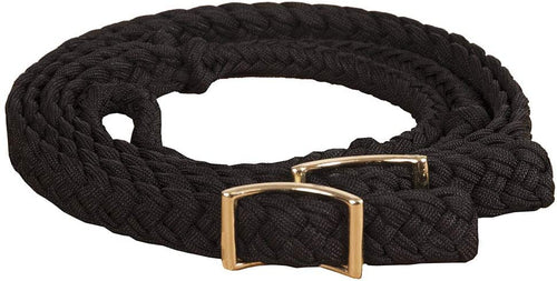 Mustang  Braided Barrel Rein With Knots