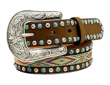 Load image into Gallery viewer, Girls Stitched Inlay Belt