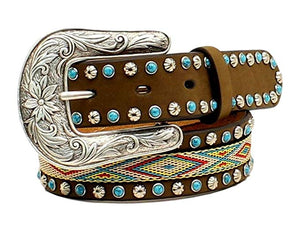 Girls Stitched Inlay Belt