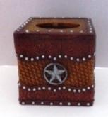Tooled Star Tissue Box