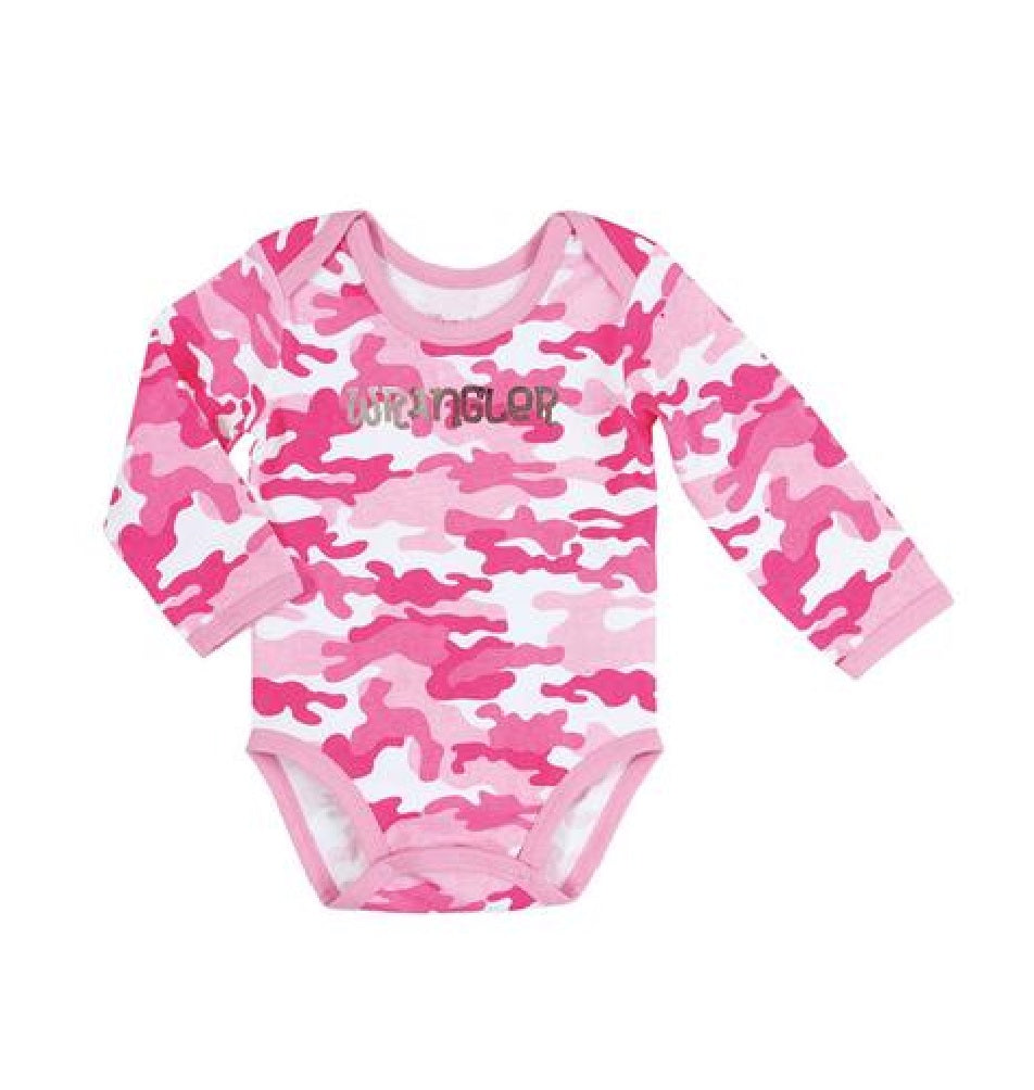 Wrangler Pink Camo Onesie