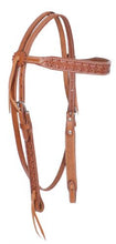 Load image into Gallery viewer, Browband Headstall w/Scalloped Tooling