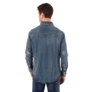 Wrangler Men's Cowboy Cut Work Western Long Sleeve Shirt