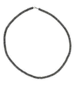 Southwestern Pewter Beaded Strand Attitude Necklace