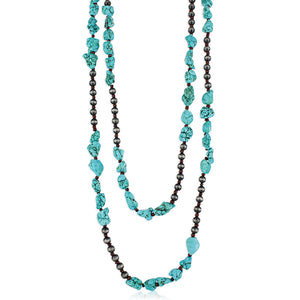 Stacked Turquoise Layered Attitude Necklace