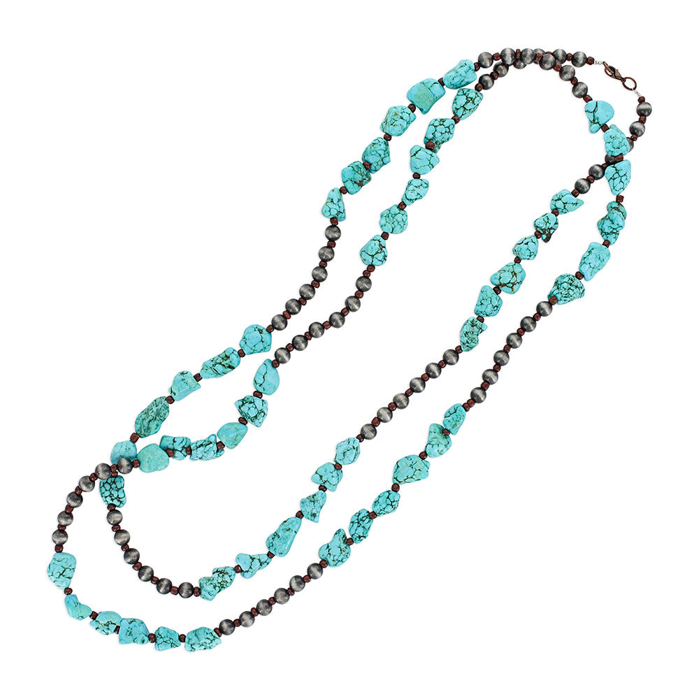 Stacked Turquoise Layered Attitude Necklace