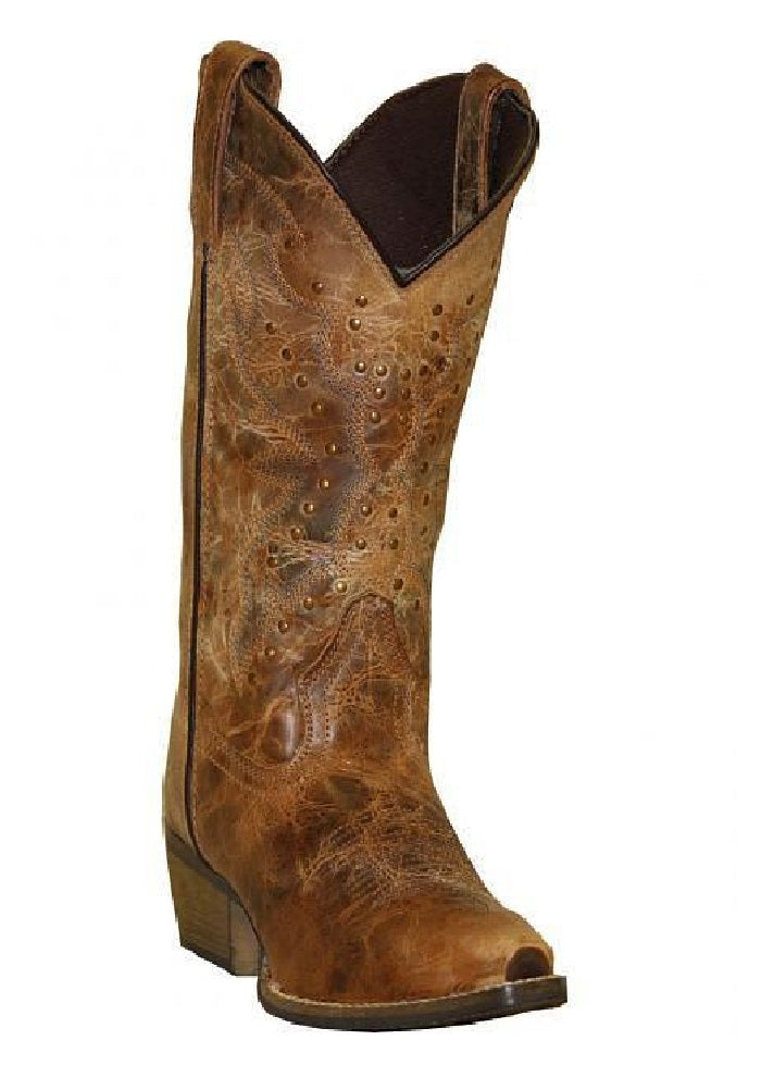 Abilene Women's Rawhide Boot Nailhead Cowgirl Snip Toe 5027 - Aces & Eights Western Wear, Inc. 