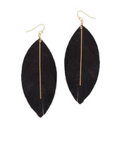 Load image into Gallery viewer, Feather Earrings w/Bar