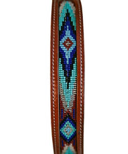 Load image into Gallery viewer, Turquoise Beaded Couture Dog Collar