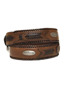 G-D Western Outfitters Men's Leather Laced Belt - Aces & Eights Western Wear, Inc. 