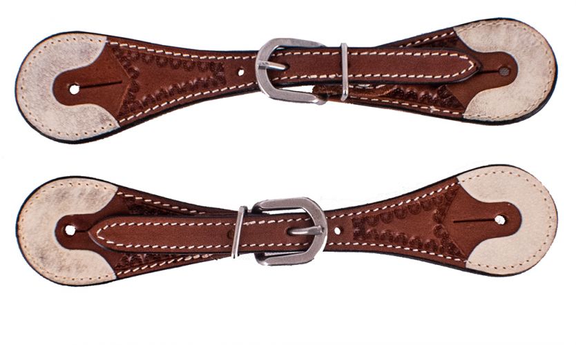 Youth Argentina Cow Leather Spur Straps