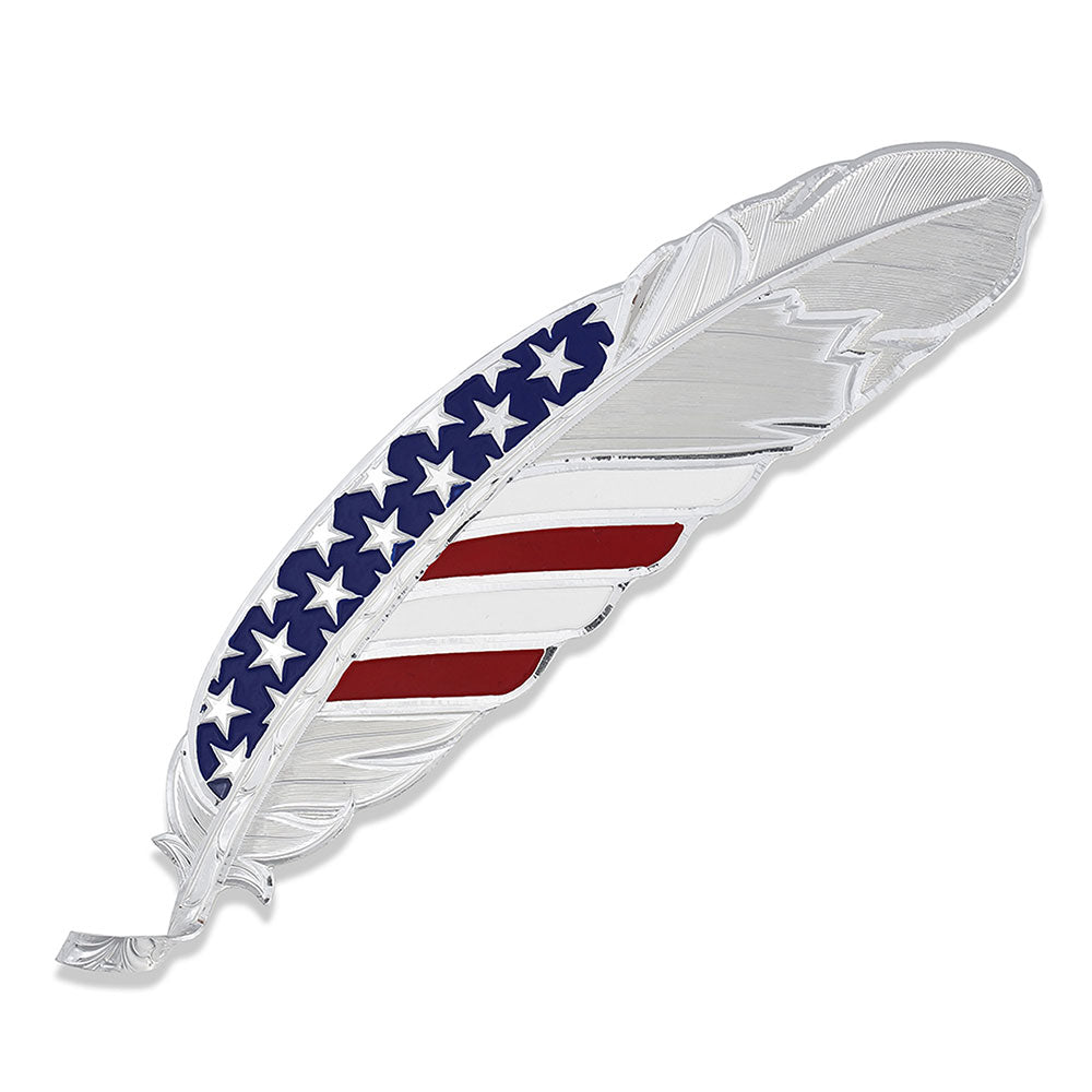 Montana Silversmith Stars & Stripes USA Flag Hat Feather
