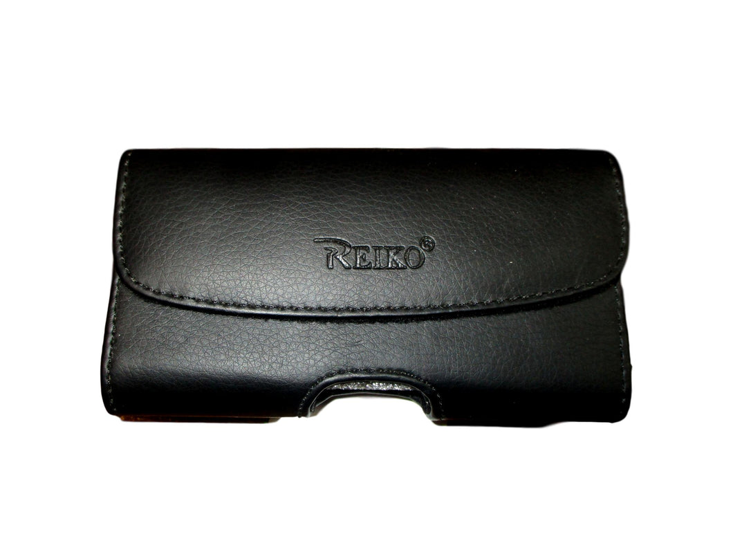 Reiko Black Leather Phone Case