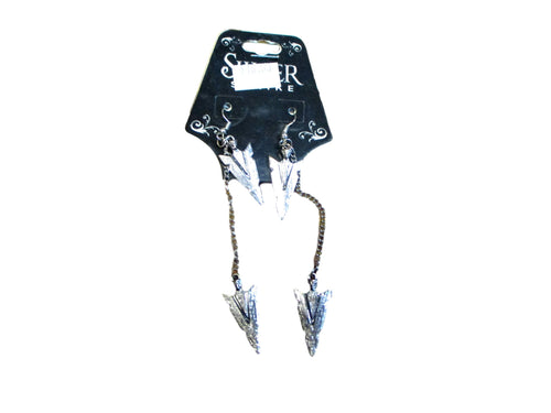 Silver Strike Arrow Earrings
