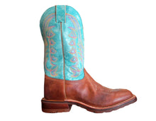 Load image into Gallery viewer, Tony Lama Turquoise Cowhide Boot