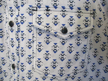 Load image into Gallery viewer, Men&#39;s Blue Triangle Western Shirt