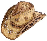 Straw Hat, Steer Design - Callahan