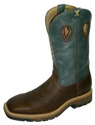 Twisted X Men's Pull-on Cowboy Work Boot Steel Toe MLCS006 13EE