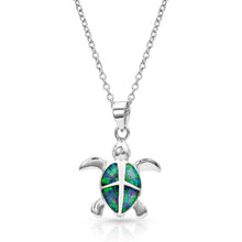 Load image into Gallery viewer, Turtle Love Pendant Necklace