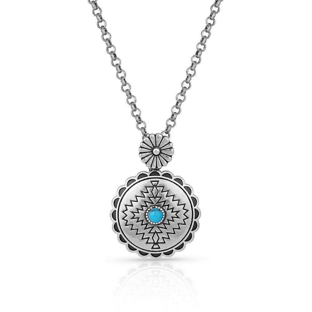 Montana Silversmith Center of the Storm Turquoise Necklace