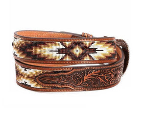 Nocona Men's Beaded Inlay Belt
