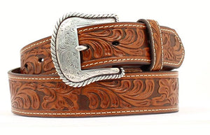 Nocona Mens Tooled Leather Belt