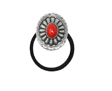 Load image into Gallery viewer, Silver &amp; Stone Hair Tie Accessory
