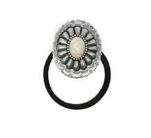 Load image into Gallery viewer, Silver &amp; Stone Hair Tie Accessory