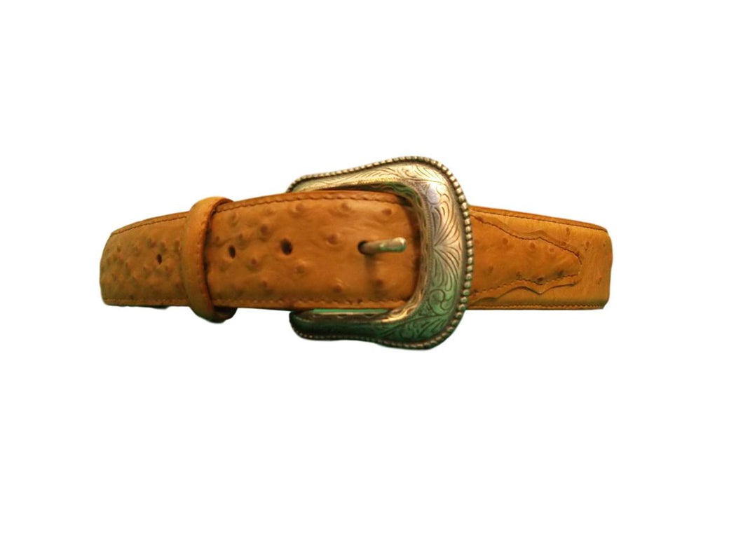 Roper Men's Faux Ostrich Leather Belt