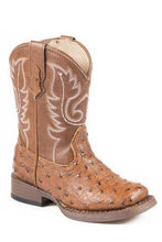 Load image into Gallery viewer, Roper Bumps Square Toe Ostrich Boot