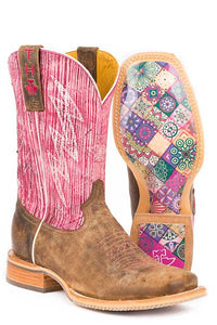 Tin Haul Women's Light & Bright Boots Mosaic Sole Size 8
