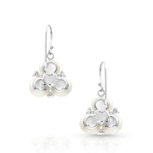 Sterling Lane Trinity of Beauty, Wisdom and Loyalty Dangle Earrings