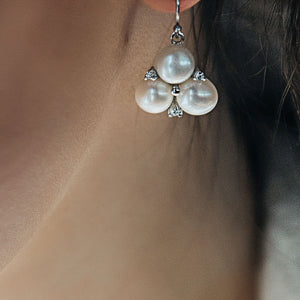 Sterling Lane Trinity of Beauty, Wisdom and Loyalty Dangle Earrings