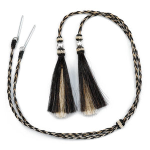 Black And White Horse Hair Stampede Strings