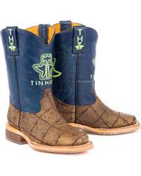 Tin Haul Kids Barbed Wire Boots w/All Beef Sole