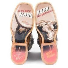 Load image into Gallery viewer, Tin Haul Mens Lawng Hawrn Just A Cow Boots