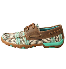 Load image into Gallery viewer, Twisted X Women&#39;s Multicolored Canvas Boat Driving Moc
