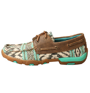 Twisted X Women's Multicolored Canvas Boat Driving Moc