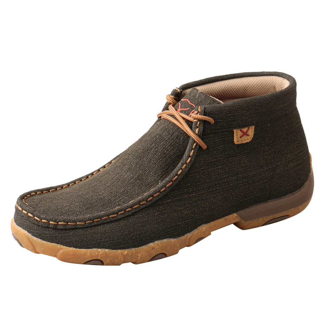 Women's Twisted X Driving Moc Charcoal and Brown - WDM0144