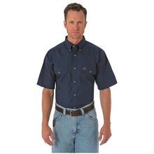 Load image into Gallery viewer, Wrangler Riggs Mens Shortsleeve Button Down Shirt