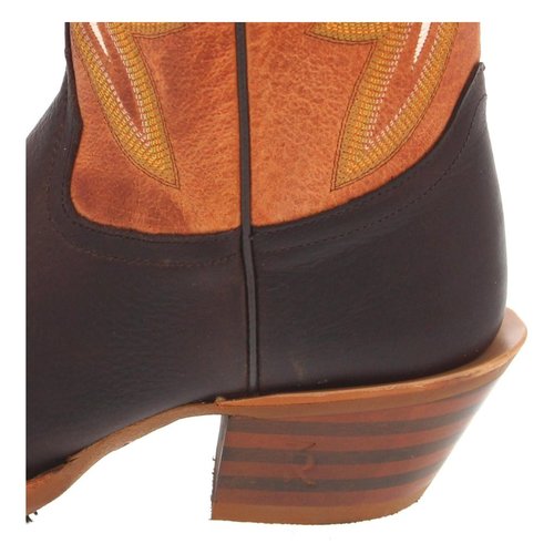 Tony Lama Ladies Chocolate Frio 3R Orange Buckaroo Boot 3R2401L