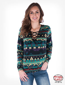 Cowgirl Tuff oversized L/S pullover