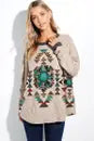 Aztec turquoise Sweater