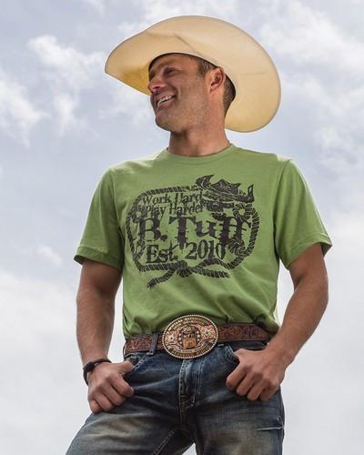 B.Tuff® Mens' Green Logo T-Shirt - Aces & Eights Western Wear, Inc. 
