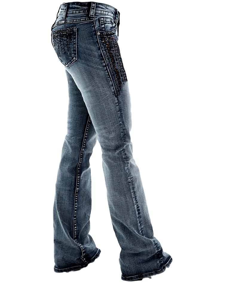 Cowgirl Tuff Women s Black Waterfall Jeans Aces Eights Western